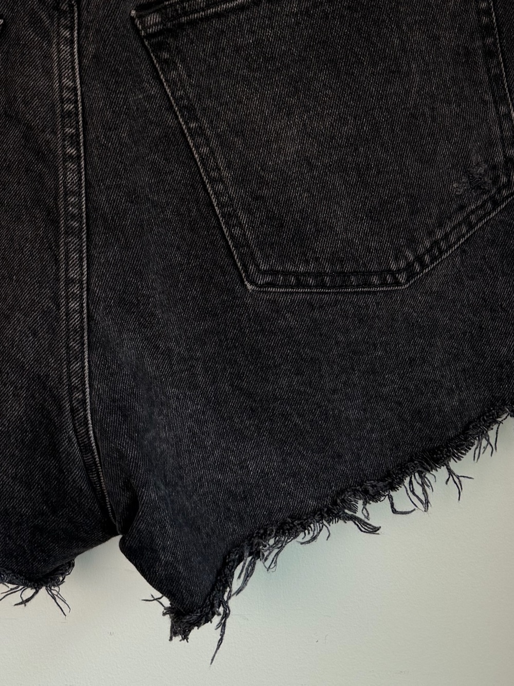 Abercrombie & Fitch Black Denim Jean Shorts - Picture 9 of 11